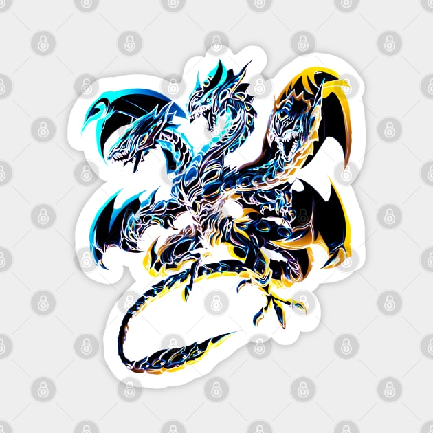 Blue Eyes alternative ultimate dragon Magnet by Sandee15