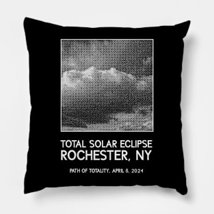 Cloudy Solar Eclipse: Rochester, NY Pillow