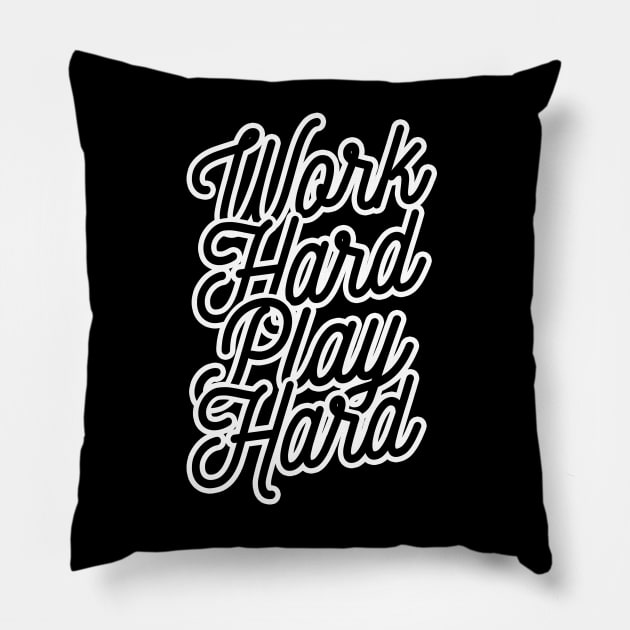 Work Hard Play Hard - Mark Pillow by skeletonvenus