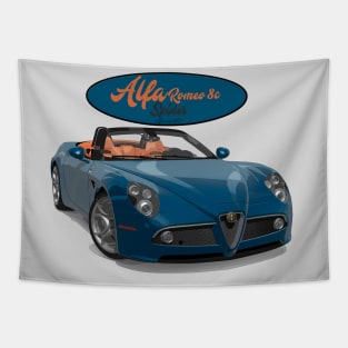 ALFA ROMEO 8C SPIDER Blue Tapestry