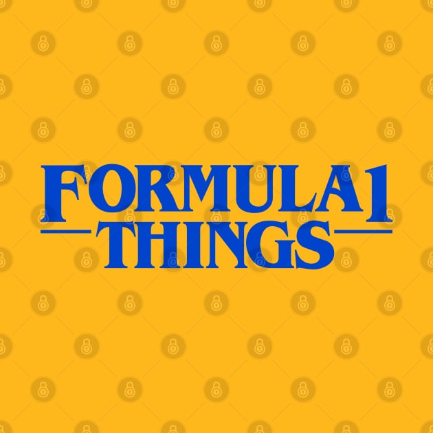 Formula 1 things (blue) by throwback