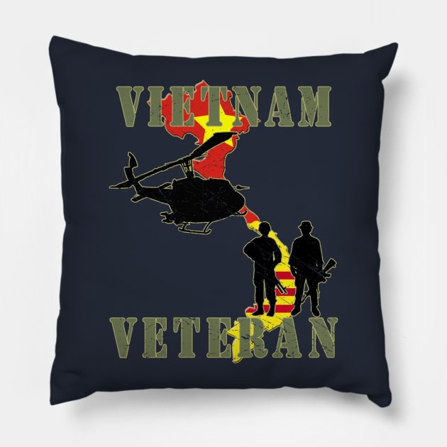 Vietnam Veteran Pillow by Wykd_Life