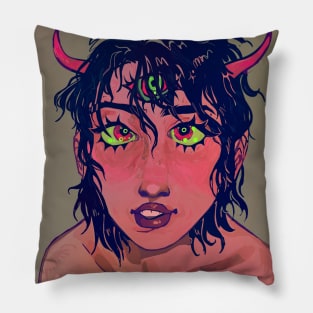 She is the devil! Pillow