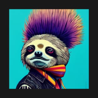 Sloth dressed as a punk rocker T-Shirt