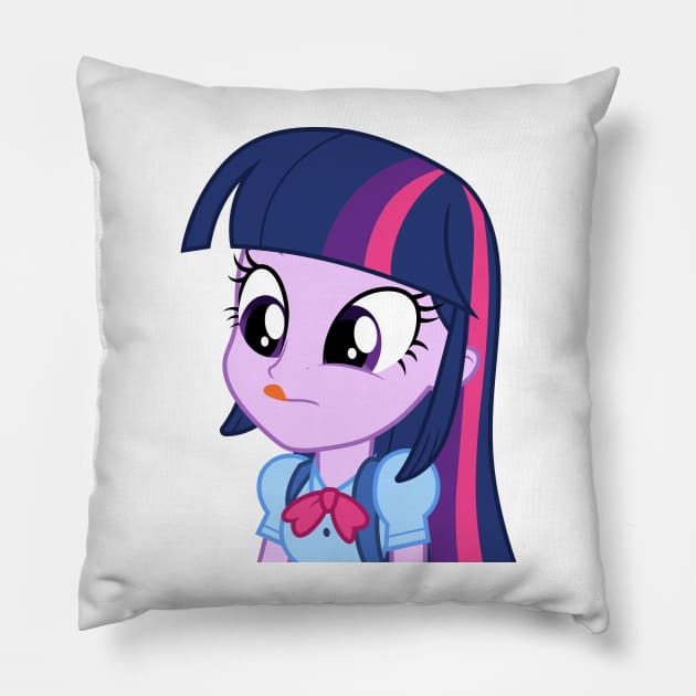 EQG Twilight Sparkle blep Pillow by CloudyGlow