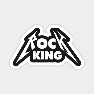 Metallica 'Rock King' Design in White Magnet