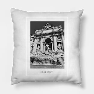 Rome Travel Poster Print Pillow