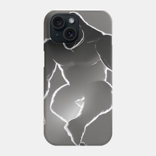 Gorilla Shadow Silhouette Anime Style Collection No. 163 Phone Case