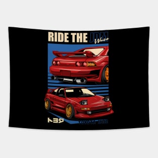 Mr2 Ride The Jdm Wave Tapestry