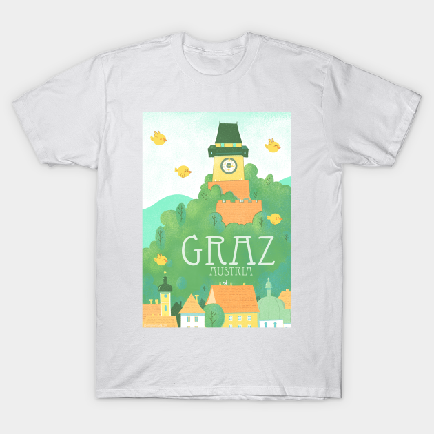 Discover Graz Cityscape - City - T-Shirt