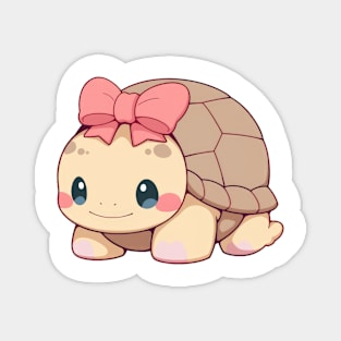 Cute turtle hiding in shell Magnet