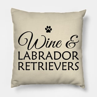 Wine and Labradors Pillow