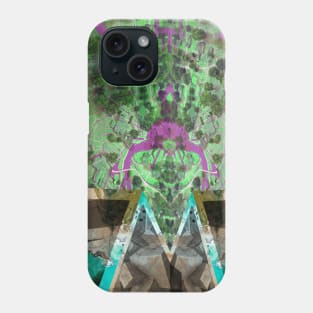 the disaster city in waterstream ecopop collage Phone Case