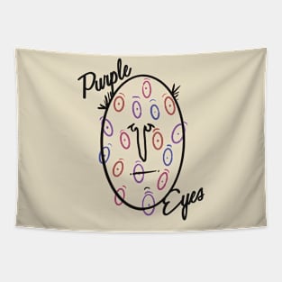 Purple eyes Tapestry