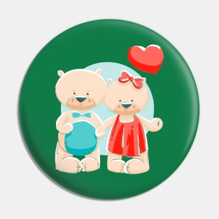 Bear Couple Pin