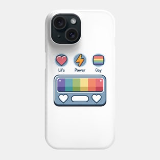 Life Power Gay Status Indicator Bar Phone Case