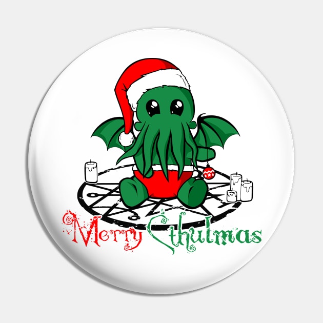 Merry Cthulmas Pin by InfinityTone