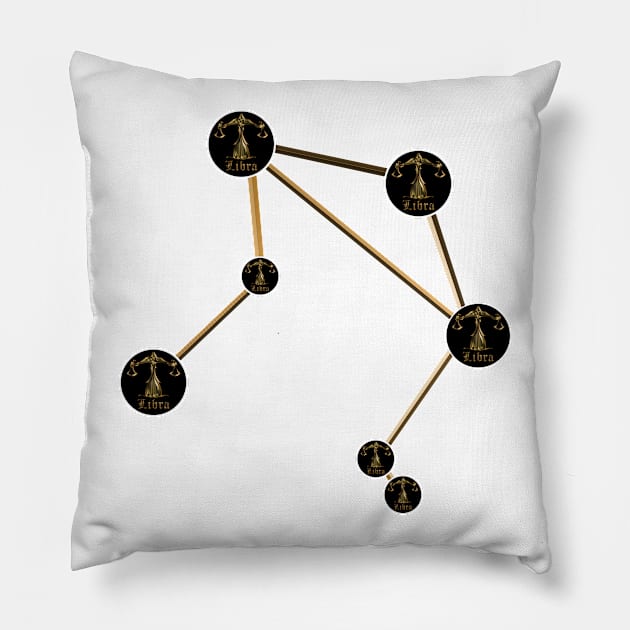 Zodiac Libra Constellation Pillow by INDONESIA68