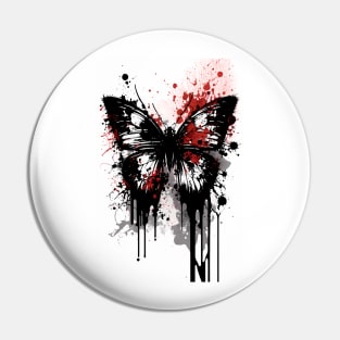 Butterfly Ink Painting Pin