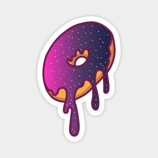 Dripping Galaxy Donut (Purple) Magnet