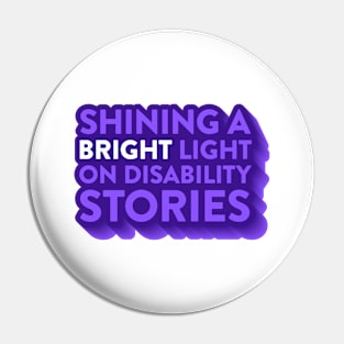 Shining a Bright Light on Disability Stories Pin