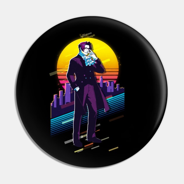 Miles Edgeworth Pin by 80sRetro