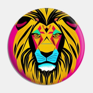 Colorful Lion Pin