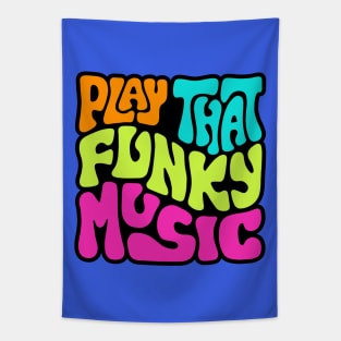 Play That Funky Music Word Art Tapestry