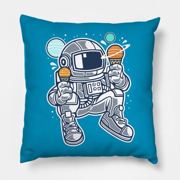 Astronaut Ice Cream Pillow by LittleBunnySunshine