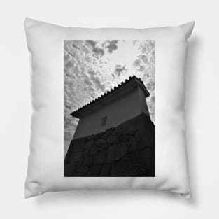 Himeji Castle Wall Detail, Japan Pillow