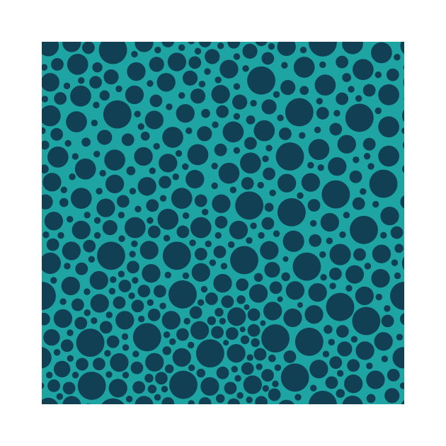 blue and space blue Bubbles pattern by opooqodesign