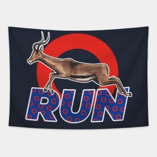 Run Like An Antelope Tapestry