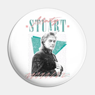 Marty Stuart / Retro Country Fan Art Design Pin