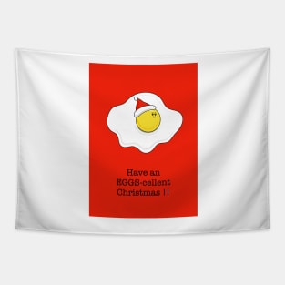 Eggs-cellent Christmas Card Tapestry