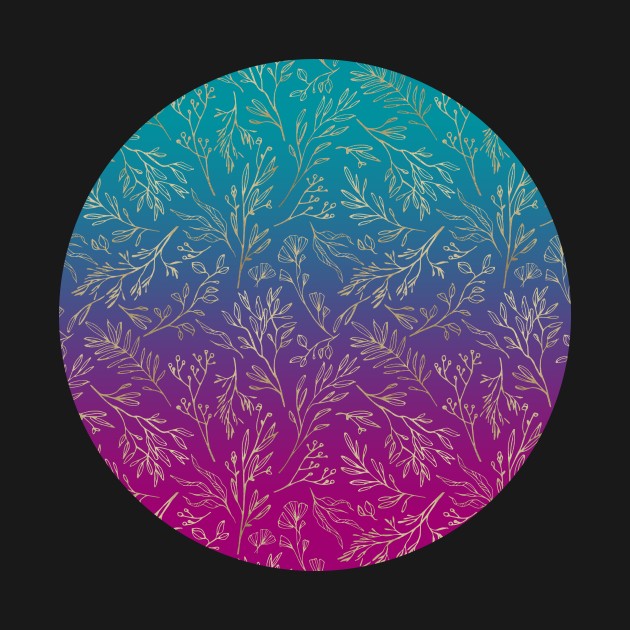 Floral Bold Sky Gradient by joyandgrace