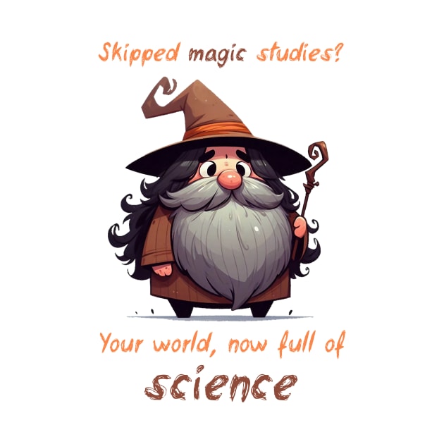 Cute Wizard Magic vs Science by Dmytro