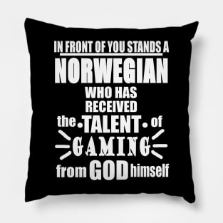 Norwegian Gaming Gamble Scandinavia Video Games Pillow