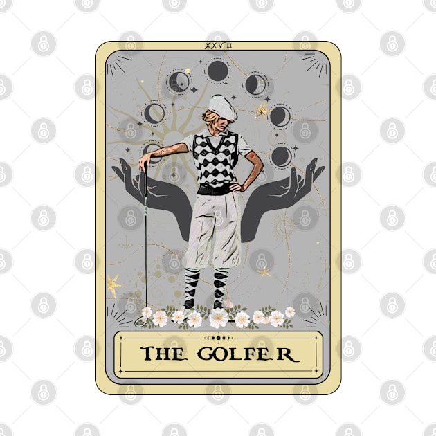 The Golfer Woman Tarot Card, Golf by AlquimiaDesign