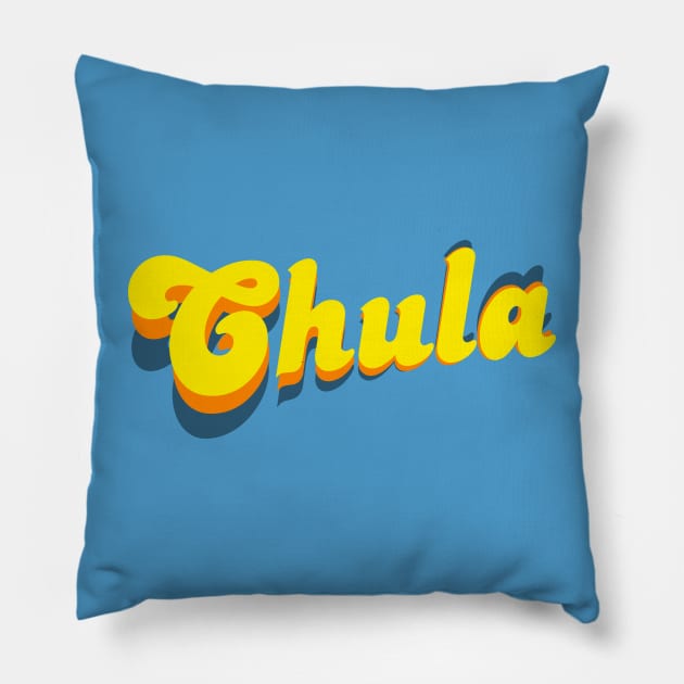 Chula - Hot Female - Yellow Design Pillow by verde