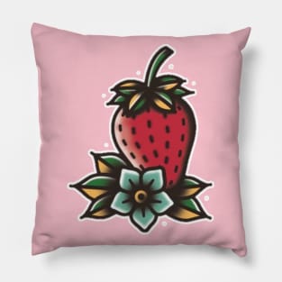 Strawberry Tattoo design Pillow