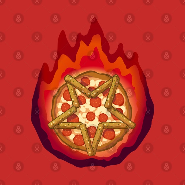 Satanic Pizza, fire version by Dirgu