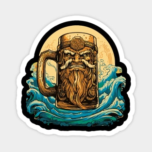 Viking Beer Mug Magnet