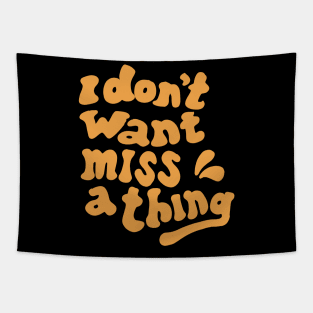 i dont want miss a things Tapestry