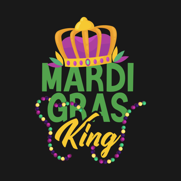 Mardi Gras King Funny Mardi Gras Carnival Parade Costume Party by Azz4art