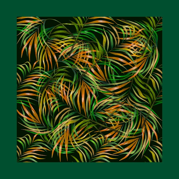 Colorful Tropical Fronds by StudioGrafiikka