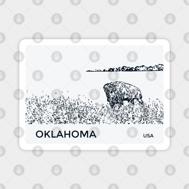 Oklahoma USA Magnet by Lakeric