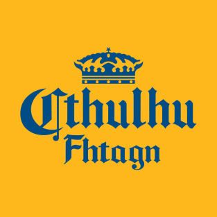 Cthulhu Corona in Blue T-Shirt