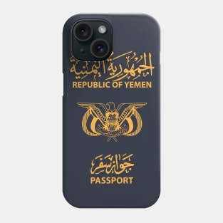 Yemen passport Phone Case