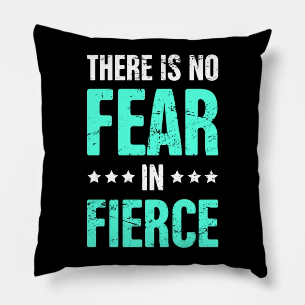 Fierce | Cute And Funny Cheerleading Cheerleader Pillow by MeatMan