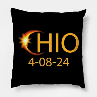 ohio eclipse 4.08.24 Pillow